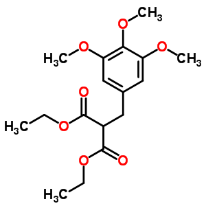 Diethyl 2-[(3,4,5-trimethoxyphenyl)methyl]propanedioate Structure,7402-30-4Structure