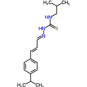 3-(2-Methylpropyl)-1-[[(e)-3-(4-propan-2-ylphenyl)prop-2-enylidene]amino]thiourea Structure,7402-35-9Structure