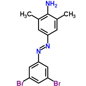 Benzenamine,4-[2-(3,5-dibromophenyl)diazenyl]-2,6-dimethyl- Structure,7403-07-8Structure