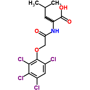 4-Methyl-2-[[2-(2,3,4,6-tetrachlorophenoxy)acetyl]amino]pentanoic acid Structure,7404-53-7Structure