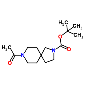 2,8-Diazaspiro[4.5]decane-2-carboxylic acid, 8-acetyl-, 1,1-dimethylethyl ester Structure,742067-24-9Structure