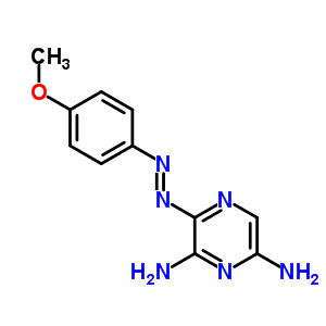 3-(4-Methoxyphenyl)diazenylpyrazine-2,6-diamine Structure,74273-85-1Structure