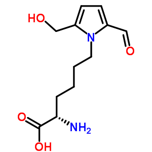 (2S)-2-Amino-6-[2-Formyl-5-(Hydroxymethyl)Pyrrol-1-Yl]Hexanoic Acid Structure,74509-14-1Structure