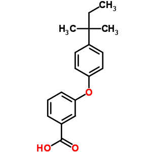 3-[4-(2-Methylbutan-2-yl)phenoxy]benzoic acid Structure,74525-53-4Structure