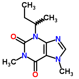 3-Butan-2-yl-1,7-dimethyl-purine-2,6-dione Structure,7464-83-7Structure