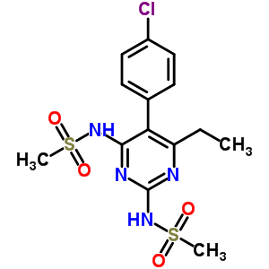 N-[5-(4-chlorophenyl)-4-ethyl-6-methanesulfonamido-pyrimidin-2-yl]methanesulfonamide Structure,7467-16-5Structure