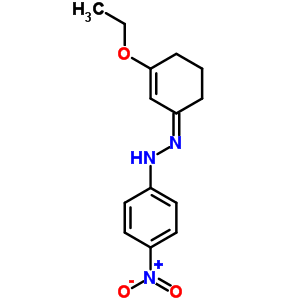 2-Cyclohexen-1-one,3-ethoxy-, 2-(4-nitrophenyl)hydrazone Structure,7467-17-6Structure