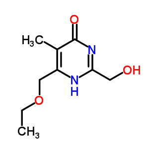 6-(Ethoxymethyl)-2-(hydroxymethyl)-5-methyl-1h-pyrimidin-4-one Structure,7467-36-9Structure