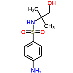 4-氨基-N-(1-羟基-2-甲基-丙烷-2-基)苯磺酰胺结构式_7467-39-2结构式