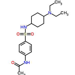 Acetamide, n-[4-[[[4-(diethylamino)cyclohexyl]amino]sulfonyl]phenyl]- Structure,7467-67-6Structure