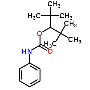 2,2,4,4-四甲基-3-戊醇 3-(n-苯基氨基甲酸酯)结构式_7467-81-4结构式