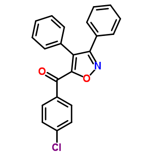 (4-Chlorophenyl)-(3,4-diphenyloxazol-5-yl)methanone Structure,7467-85-8Structure