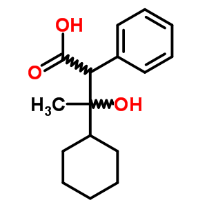 3-Cyclohexyl-3-hydroxy-2-phenyl-butanoic acid Structure,7468-15-7Structure