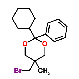 5-(Bromomethyl)-2-cyclohexyl-5-methyl-2-phenyl-1,3-dioxane Structure,7468-34-0Structure