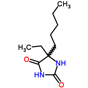 5-Ethyl-5-pentyl-imidazolidine-2,4-dione Structure,74696-51-8Structure