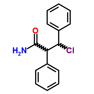 3-Chloro-2,3-diphenyl-propanamide Structure,7472-98-2Structure