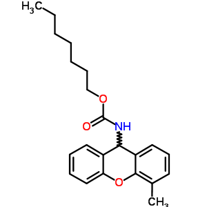 Heptyl n-(4-methyl-9h-xanthen-9-yl)carbamate Structure,7473-59-8Structure