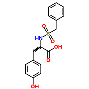 2-(Benzylsulfonylamino)-3-(4-hydroxyphenyl)propanoic acid Structure,7475-19-6Structure