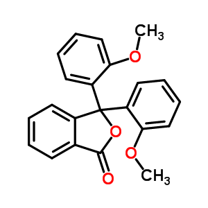 3,3-Bis(2-methoxyphenyl)-2-benzofuran-1(3h)-one Structure,7477-27-2Structure