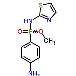 N-[(4-aminophenyl)-methoxy-phosphoryl]-1,3-thiazol-2-amine Structure,7477-51-2Structure