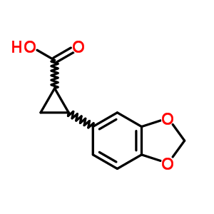 2-Benzo[1,3]dioxol-5-ylcyclopropane-1-carboxylic acid Structure,7477-52-3Structure