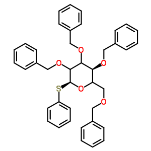 苯基 2,3,4,6-四-O-苄基-1-硫代-beta-D-半乳糖吡喃糖苷结构式_74801-29-9结构式