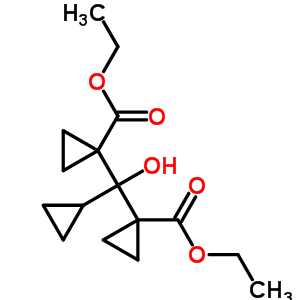 Ethyl 1-[cyclopropyl-(1-ethoxycarbonylcyclopropyl)-hydroxy-methyl]cyclopropane-1-carboxylate Structure,74808-31-4Structure