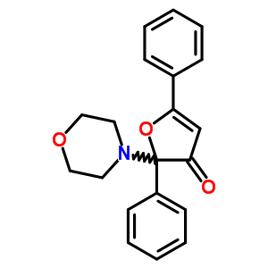 2-Morpholin-4-yl-2,5-diphenyl-furan-3-one Structure,7495-26-3Structure