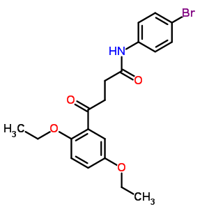 N-(4-bromophenyl)-4-(2,5-diethoxyphenyl)-4-oxo-butanamide Structure,7500-11-0Structure