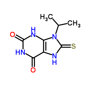 9-Propan-2-yl-8-sulfanylidene-3,7-dihydropurine-2,6-dione Structure,7501-77-1Structure