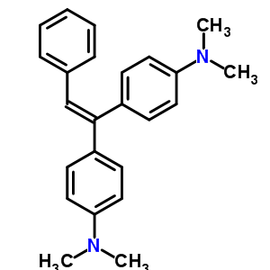 4-[1-(4-Dimethylaminophenyl)-2-phenyl-ethenyl]-n,n-dimethyl-aniline Structure,7509-74-2Structure