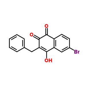 3-Benzyl-6-bromo-4-hydroxy-naphthalene-1,2-dione Structure,7512-52-9Structure