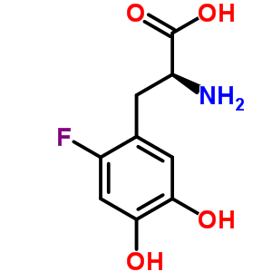 6-氟L-多巴结构式_75290-51-6结构式