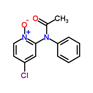 N-(4-chloro-1-oxido-pyridin-2-yl)-n-phenyl-acetamide Structure,75291-52-0Structure