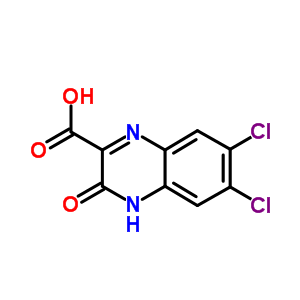 6,7-Dichloro-3-oxo-3,4-dihydroquinoxaline-2-carboxylic acid Structure,75294-00-7Structure