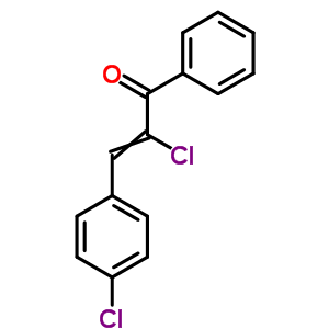 2-氯-3-(4-氯苯基)-1-苯基-2-丙烯-1-酮结构式_75305-65-6结构式