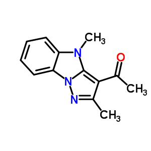 1-(2,4-Dimethyl-4h-pyrazolo[1,5-a]benzimidazol-3-yl)ethanone Structure,75380-54-0Structure