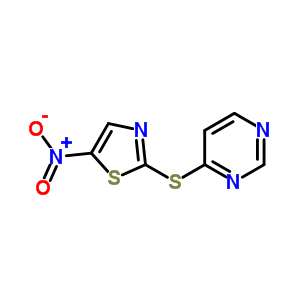 4-[(5-Nitro-1,3-thiazol-2-yl)sulfanyl]pyrimidine Structure,75464-90-3Structure