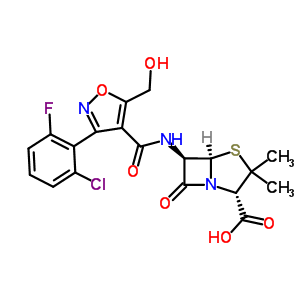 5-Hydroxymethyl flucloxacillin Structure,75524-31-1Structure