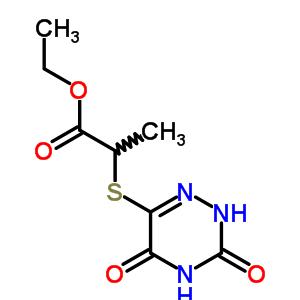 Ethyl 2-[(3,5-dioxo-2h-1,2,4-triazin-6-yl)sulfanyl]propanoate Structure,75621-69-1Structure