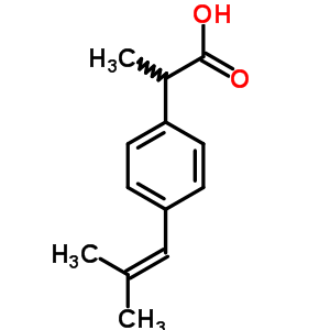 2-[4-(2-Methylpropenyl)phenyl]propionic acid Structure,75625-99-9Structure