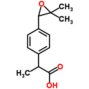 2-[P-(2-甲基-1,2-环氧基丙基)苯基]丙酸结构式_75626-00-5结构式