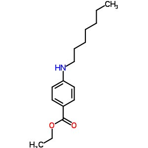 Ethyl 4-(heptylamino)benzoate Structure,75681-68-4Structure