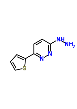 1-(6-(Thiophen-2-yl)pyridazin-3-yl)hydrazine Structure,75792-87-9Structure