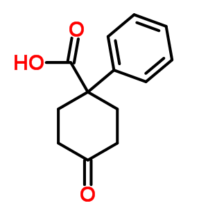 4-Oxo-1-phenylcyclohexanecarboxylic acid Structure,75945-91-4Structure