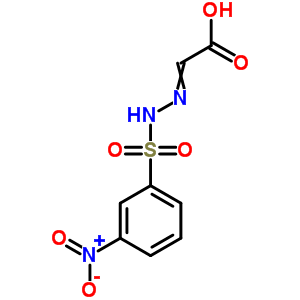 Acetic acid,2-[2-[(3-nitrophenyl)sulfonyl]hydrazinylidene]- Structure,75968-22-8Structure