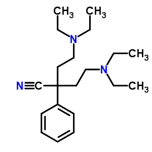 4-Diethylamino-2-(2-diethylaminoethyl)-2-phenyl-butanenitrile Structure,7598-72-3Structure