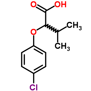 2-(4-Chlorophenoxy)-3-methylbutanoic acid Structure,76075-79-1Structure