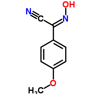 (Z,e)-2-(hydroxyimino)-2-(4-methoxyphenyl)acetonitrile Structure,76104-14-8Structure