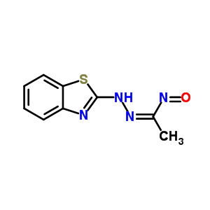 (9ci)-2-[[1-(羟基亚氨基)乙基]氮杂]-苯并噻唑结构式_76128-51-3结构式